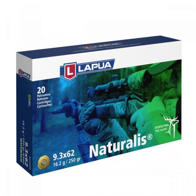 Náboj Lapua 9,3x62 NATURALIS, N560, Solid, 16,20g, 250gr