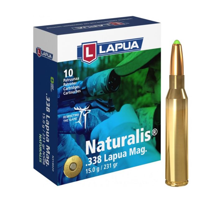 Náboj Lapua .338 Lapua Magnum NATURALIS, N508, Solid, 15,00g, 231gr