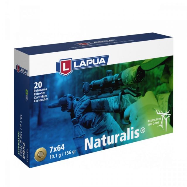 Náboj Lapua 7x64 NATURALIS, N564, Solid, 10,10g, 155gr